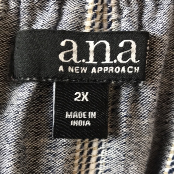 a.n.a. A New Approach Asymmetrical Skirt Size 2X - Picture 4 of 5